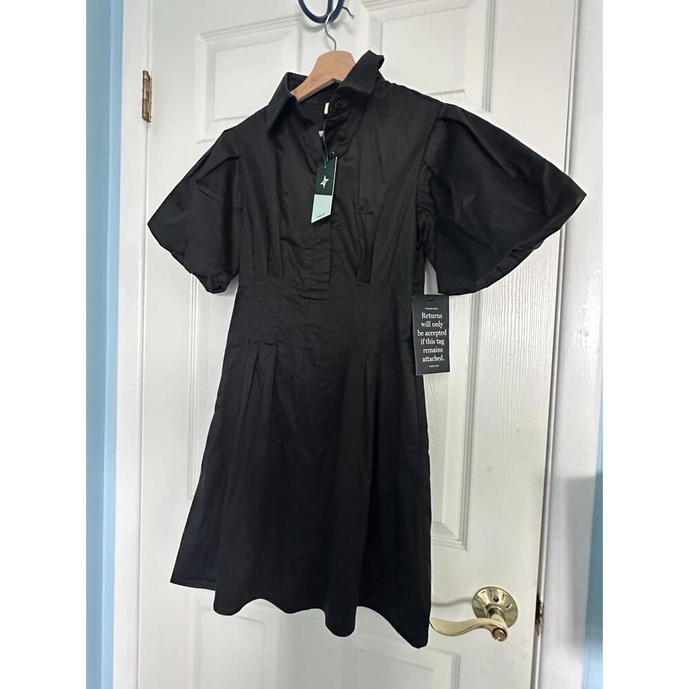 Tuckernuck Black Mini Delaney Dress NWT Small S - Picture 6 of 6